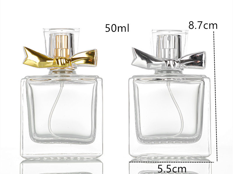 Fashion Bow 50ML Perfume Glass Bottle