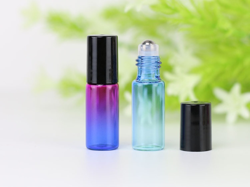 5ml Gradient Color Glass Roller Ball Bottles