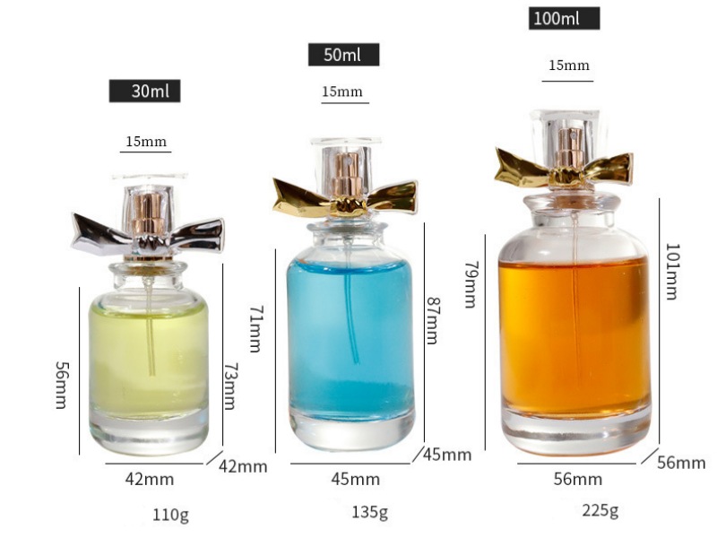 30-100ML Transparent Glass Travel Perfume Bottle