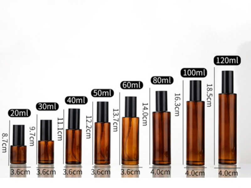 20-120ml Amber Lotion Glass Bottle