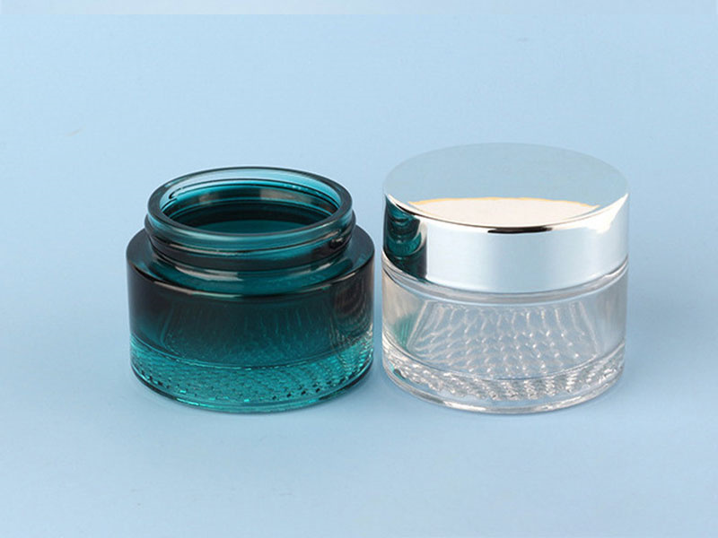 50g Blue Transparent Glass Cream Jar