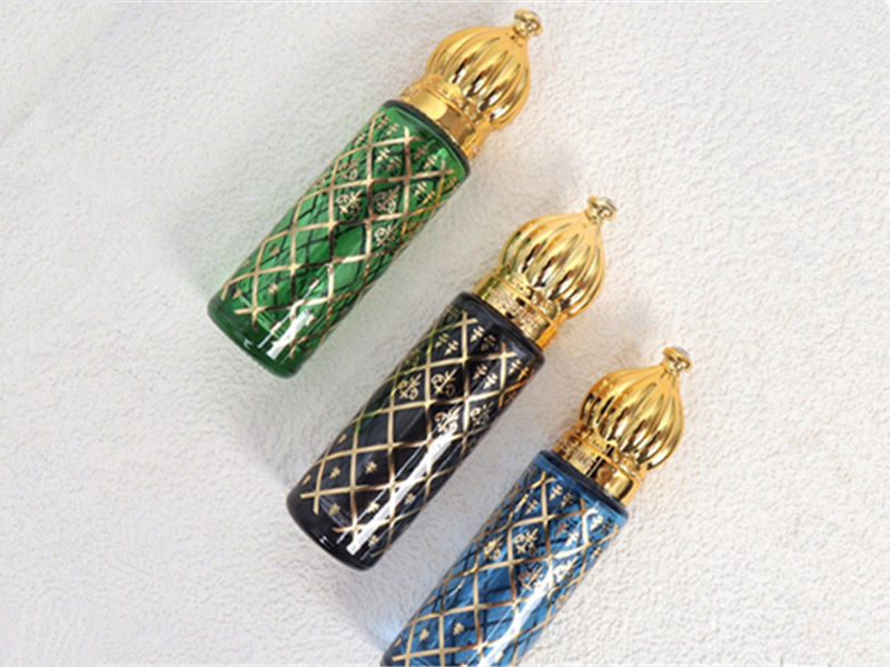 8ML Gold-Stamped Colorful Perfume Bottles