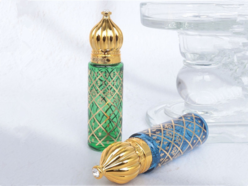 8ML Gold-Stamped Colorful Perfume Bottles