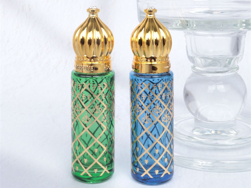 8ML Gold-Stamped Colorful Perfume Bottles