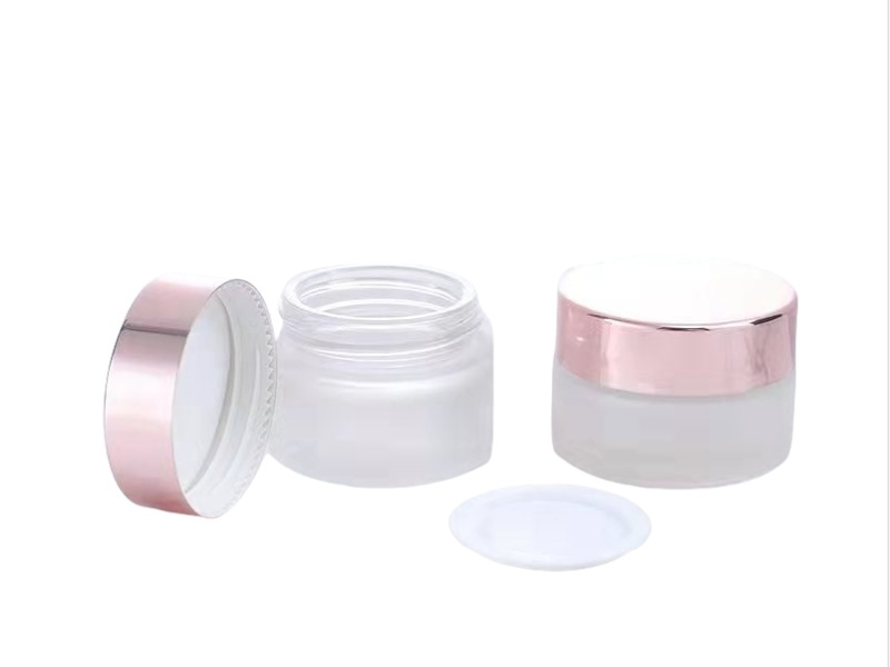 5-100g Rose Gold Cosmetic Cream Glass Jar