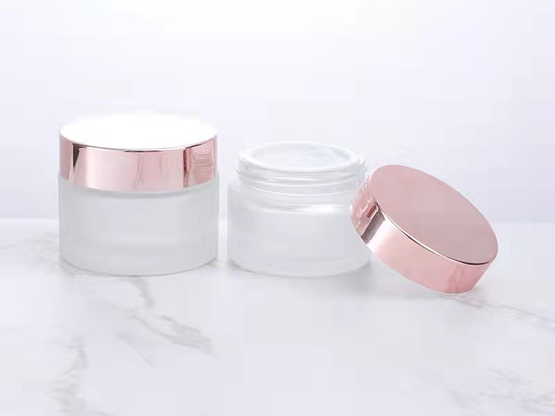 5-100g Rose Gold Cosmetic Cream Glass Jar