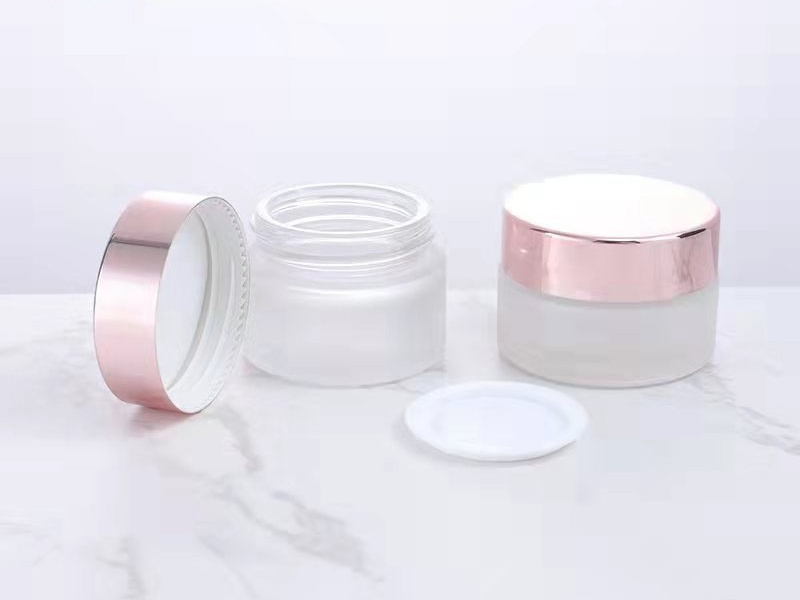 5-100g Rose Gold Cosmetic Cream Glass Jar