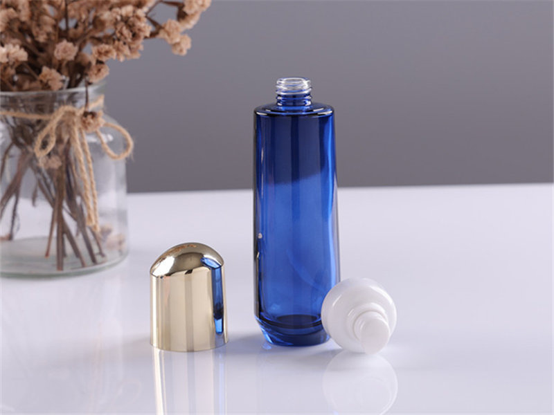 Wholesale Cosmetic Set Blue Lotion Bottles