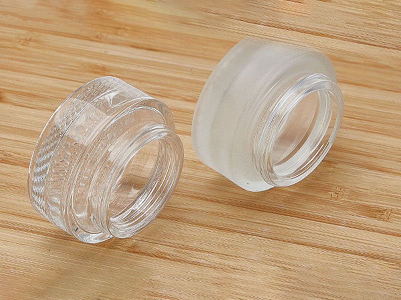 30g 50g Grid Bottom Face Cream Glass Jar