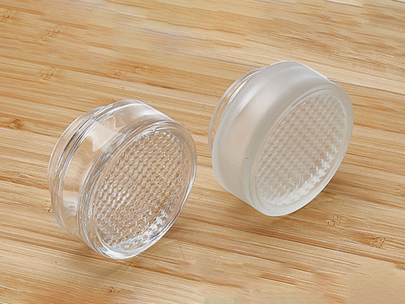 30g 50g Grid Bottom Face Cream Glass Jar