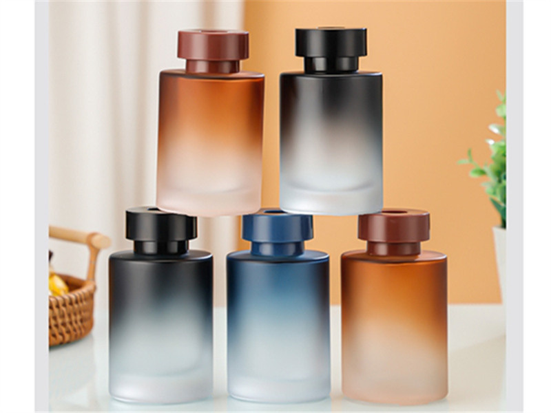 Gradient Color Frosted Reed Diffuser Bottle