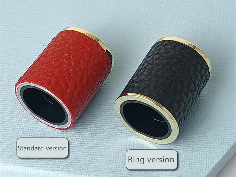 10ml gold and silver ring pattern leather perfume bottle