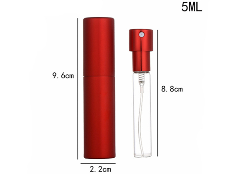 5ml 8ml 10ml glass spray Metal Perfume Bottle