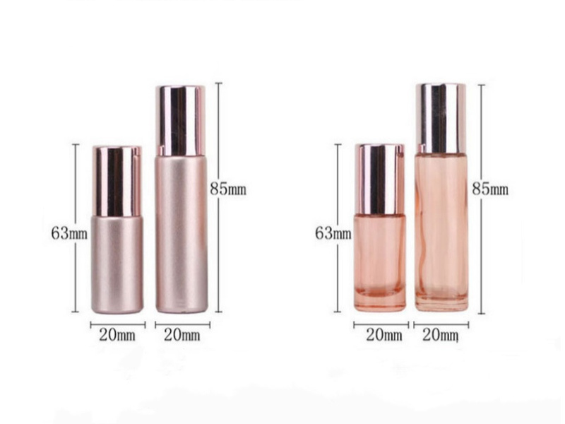 Rose Gold Refillable Roller Ball Bottles