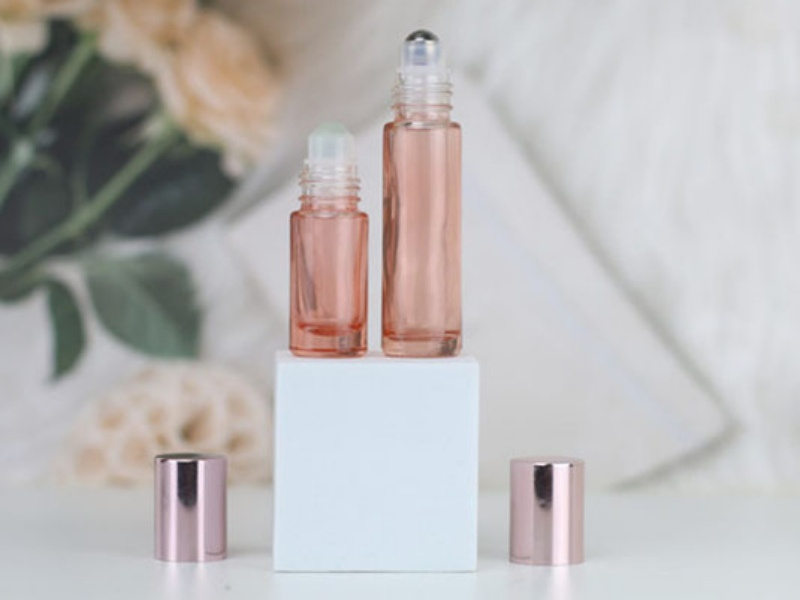 Rose Gold Refillable Roller Ball Bottles