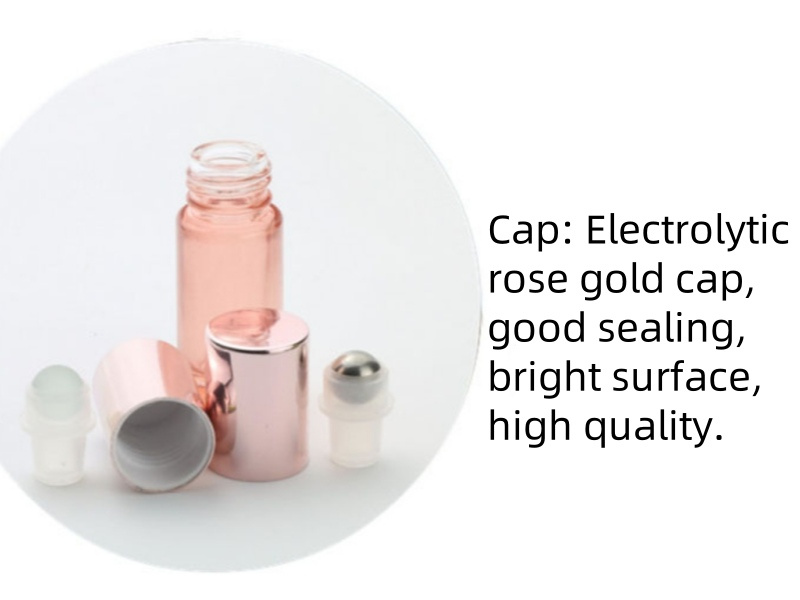 Rose Gold Refillable Roller Ball Bottles