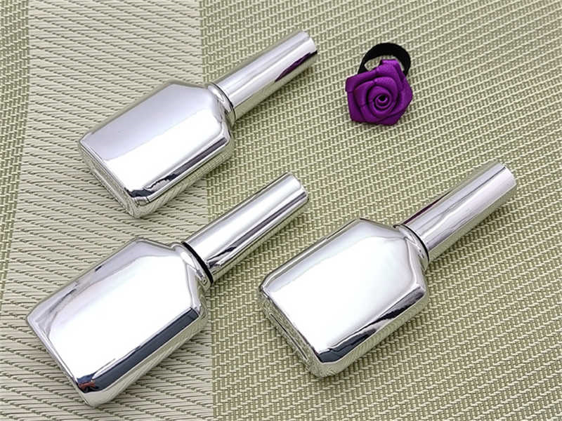 15ML Electroplated Silver Nail Polish Bottle