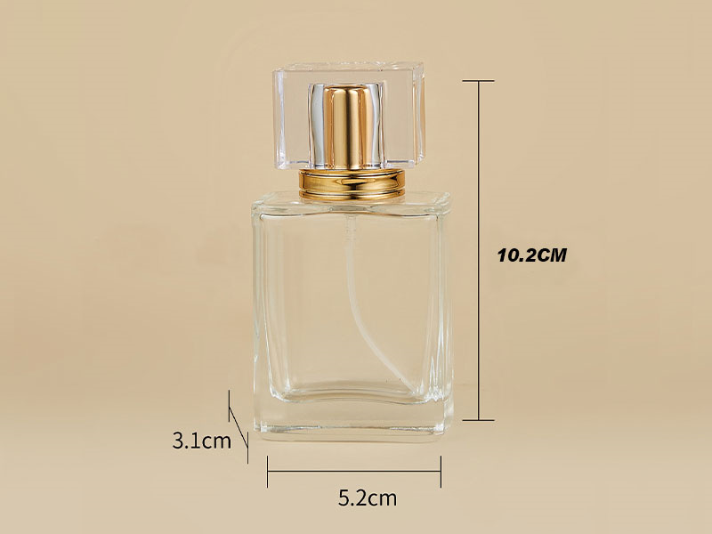 30ML 50ML Square Perfume Glass Bottle