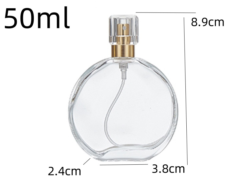 30-100ML Oblong Transparent Perfume Bottle