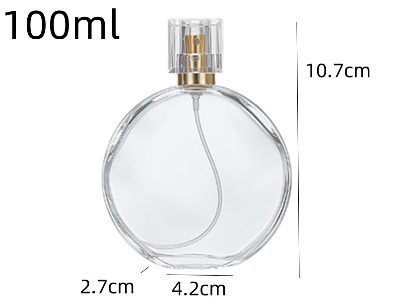 30-100ML Oblong Transparent Perfume Bottle