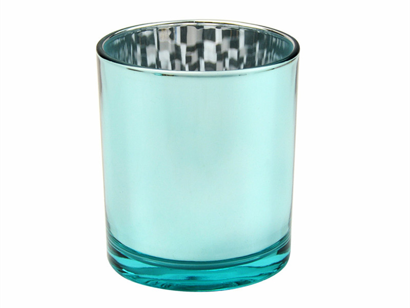 Wholesale electroplated big glass candle jars