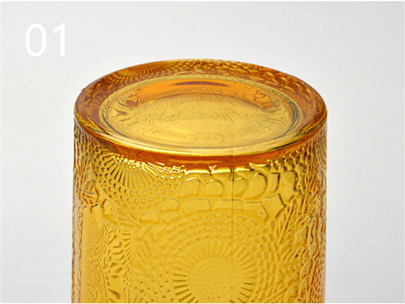 Colored pattern candle jars wholesale