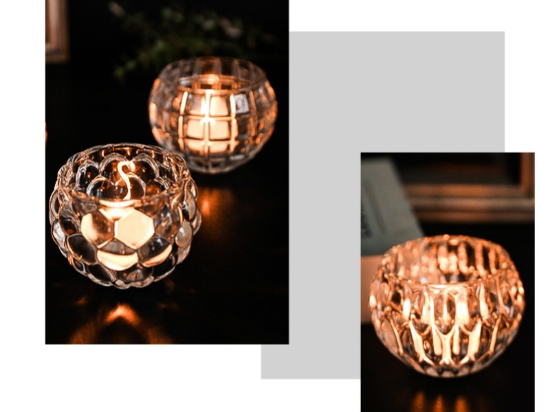 Ball glass pumpkin candle jar