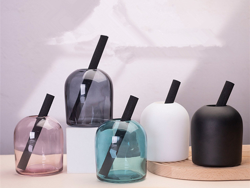 New glass round reed diffuser bottle