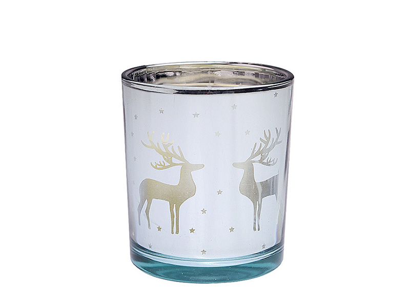 Elk electroplating candle cup Christmas series