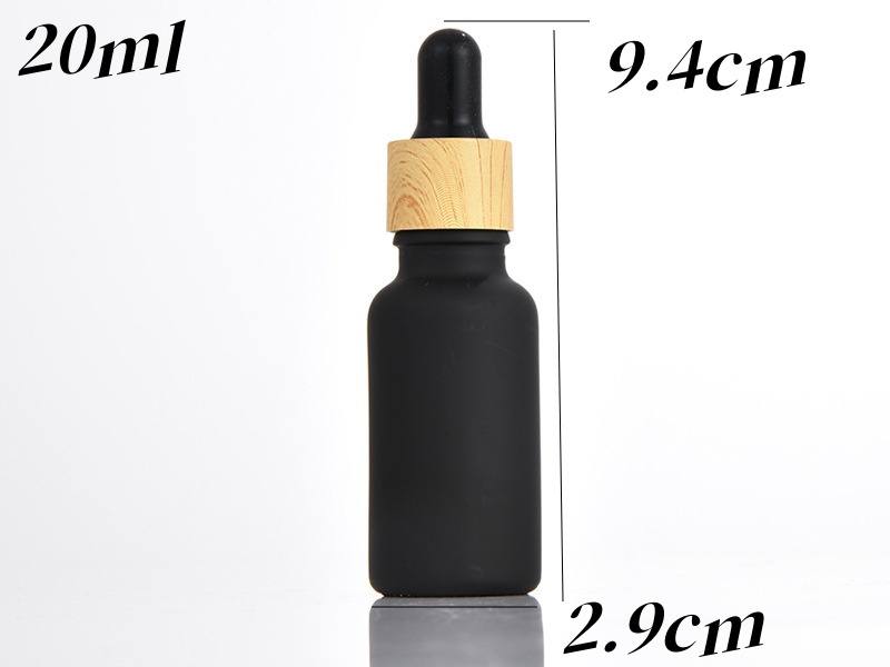 Black Frosted Essential Oil Bottles