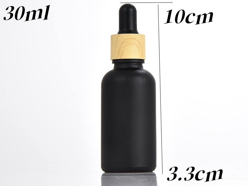 Black Frosted Essential Oil Bottles