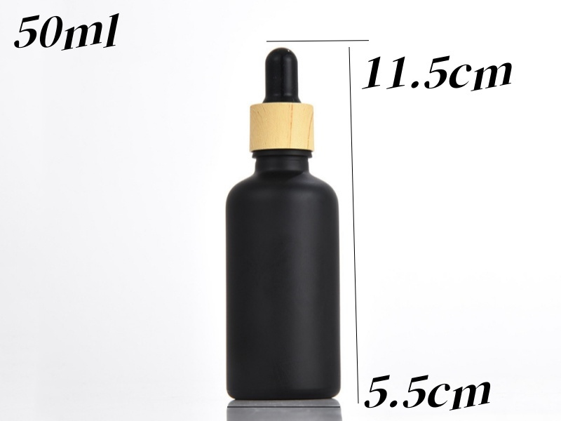 Black Frosted Essential Oil Bottles