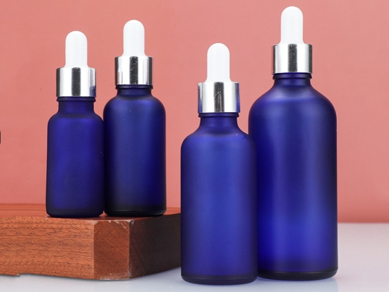 Blue Dropper Essential Oil Bottles