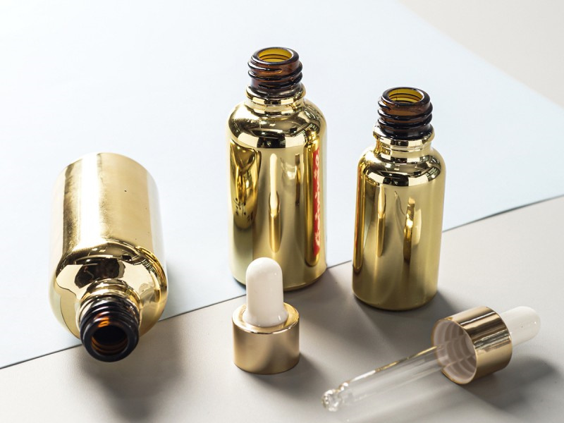 20-50ml Gold Dropper Glass Bottle