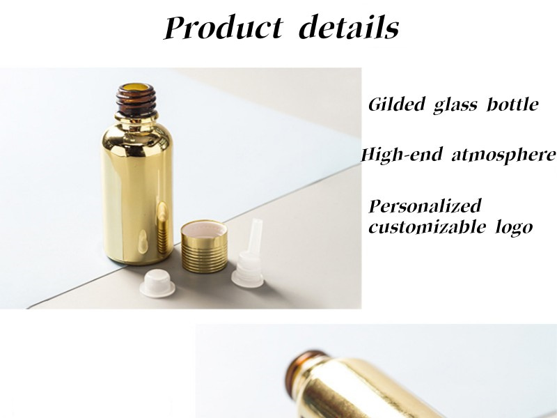 20-50ml Gold Dropper Glass Bottle