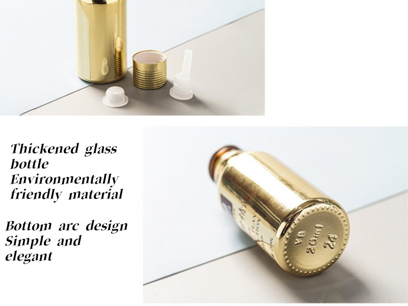 20-50ml Gold Dropper Glass Bottle