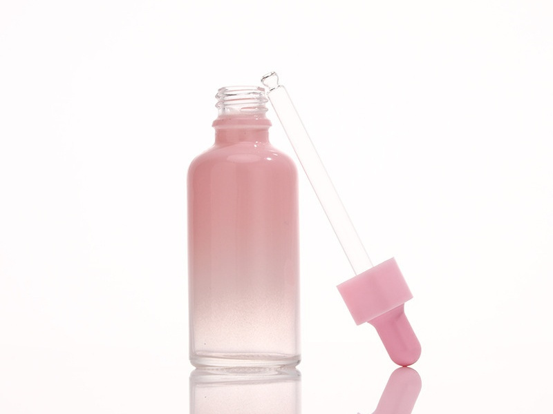 Gradient Pink Dropper Essential Oil Bottle