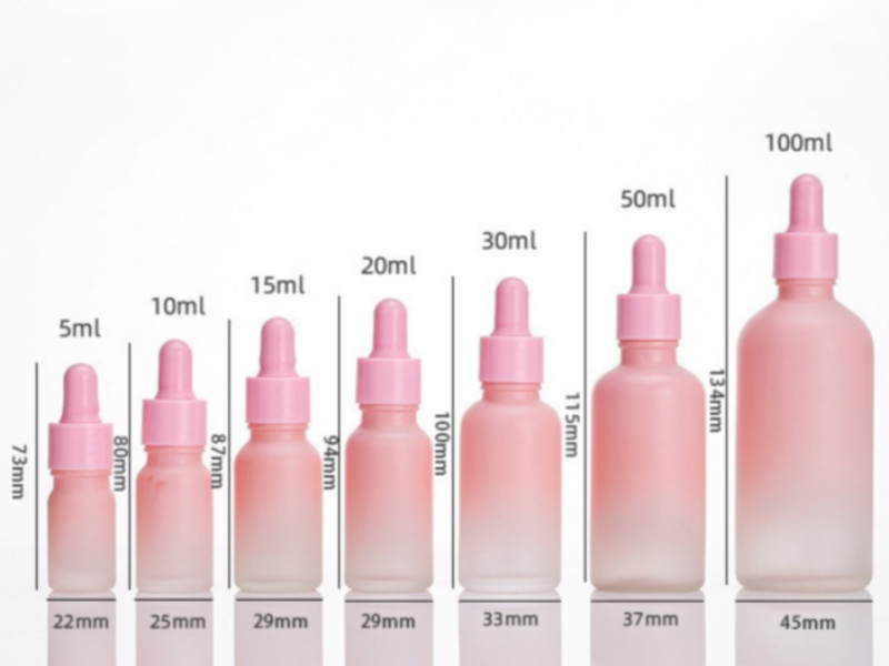 Gradient Pink Dropper Essential Oil Bottle