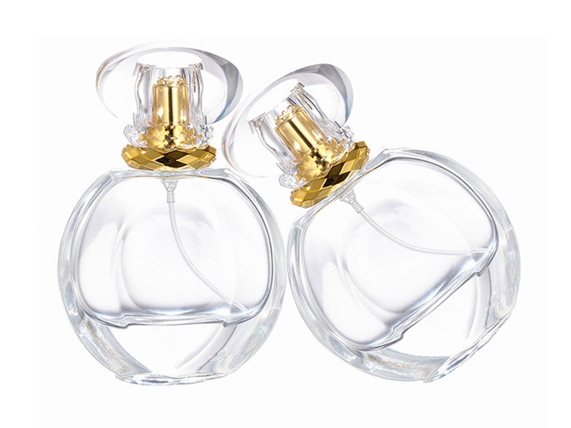 Oval crystal glass perfume bottle 50ml