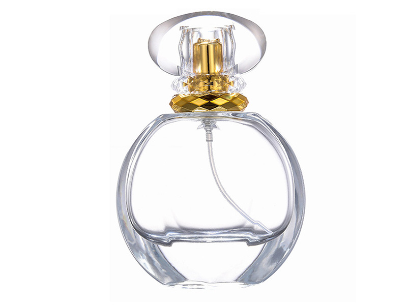 Oval crystal glass perfume bottle 50ml