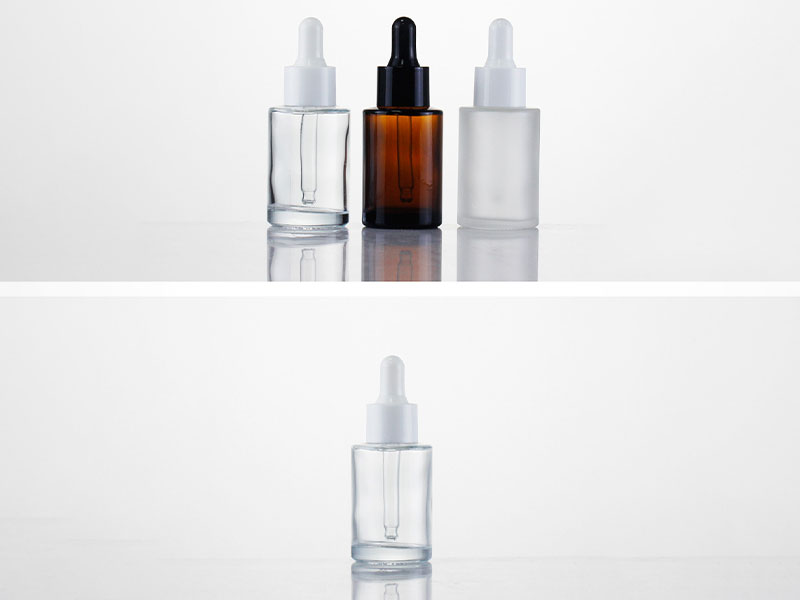 30ml Transparent frosted dropper bottle cosmetic bottle