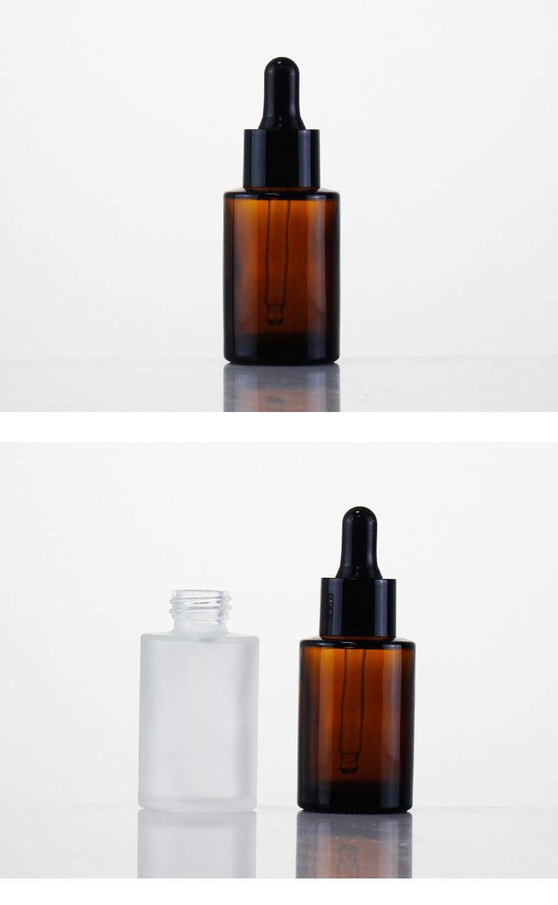 30ml Transparent frosted dropper bottle cosmetic bottle