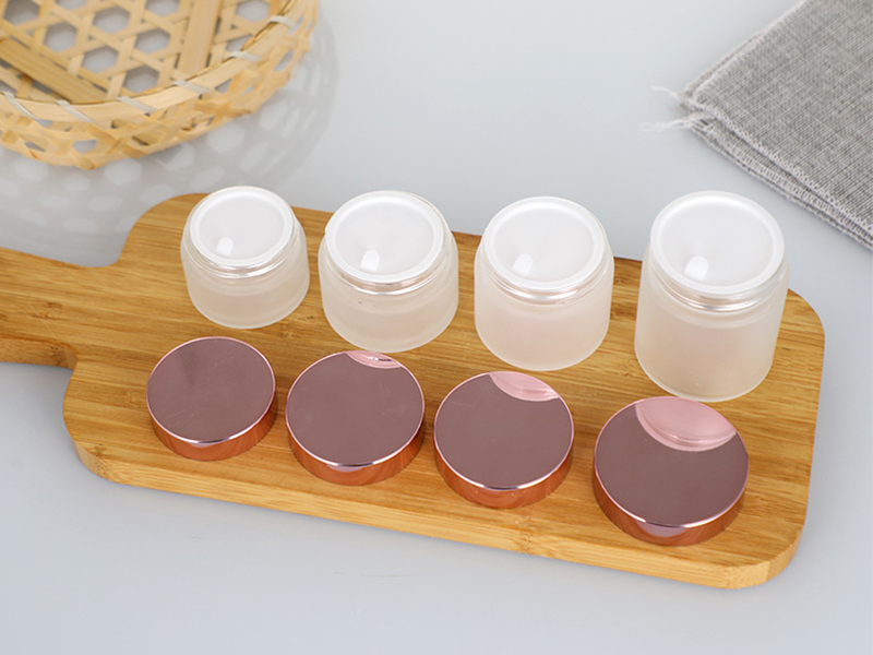 Rose gold cap cream bottle face cream jar eye cream bottle 6