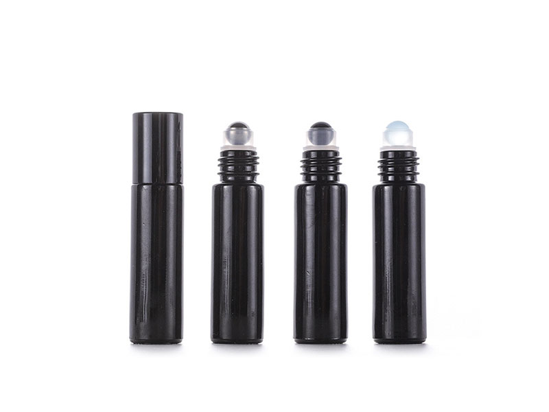 10ML black essential oil roller bottle perfume bottle eye cream bottle