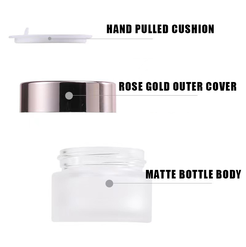 Rose gold cap cream bottle face cream jar eye cream bottle