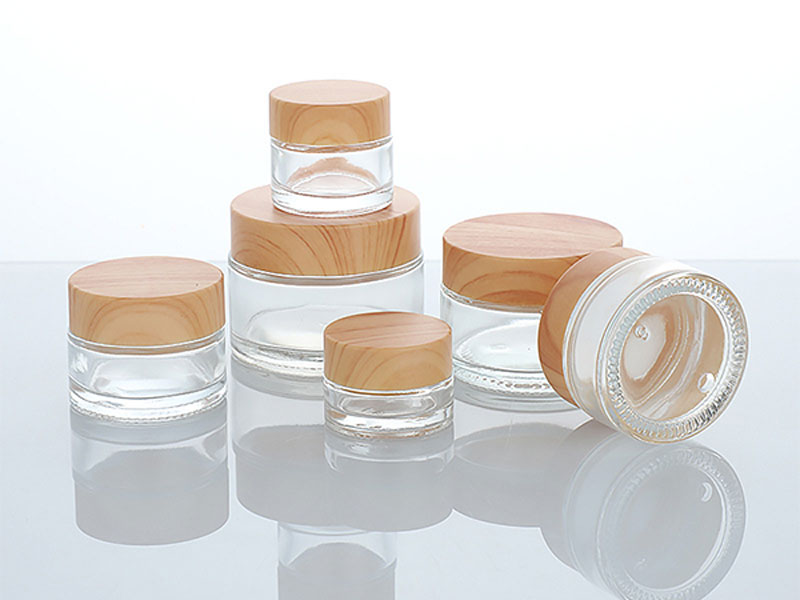 Cosmetic containers glass cream jars