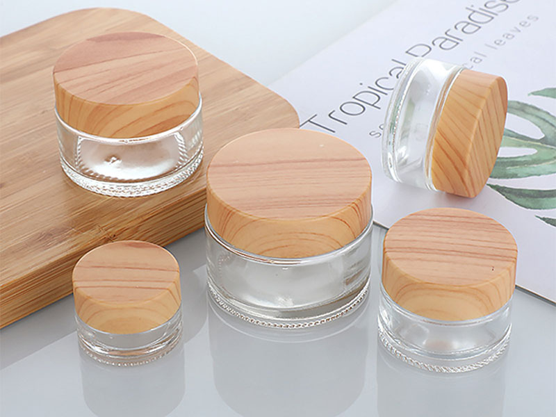 Cosmetic containers glass cream jars