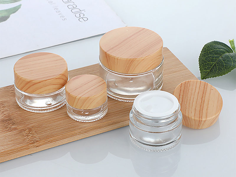 Cosmetic containers glass cream jars