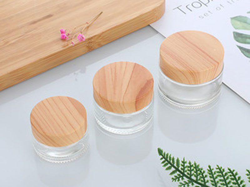 Cosmetic containers glass cream jars