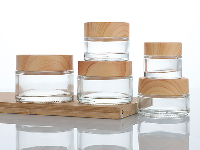 Cosmetic containers glass cream jars